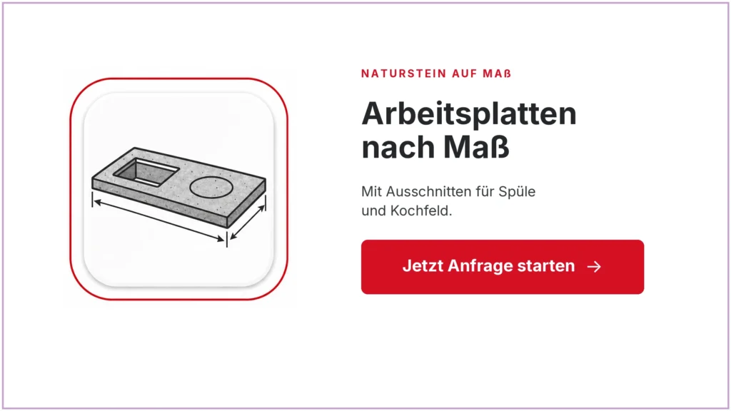 Naturstein-Arbeitsplatten nach Maß anfragen