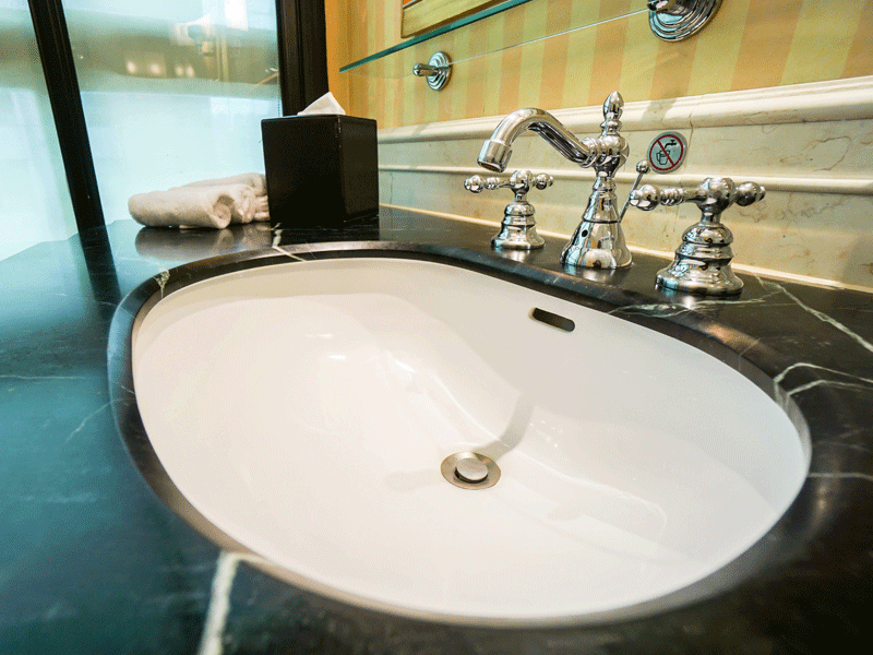 nero marquina waschtichplatte mit unterbaubecken Nero Marquina Waschtischplatte mit Unterbaubecken