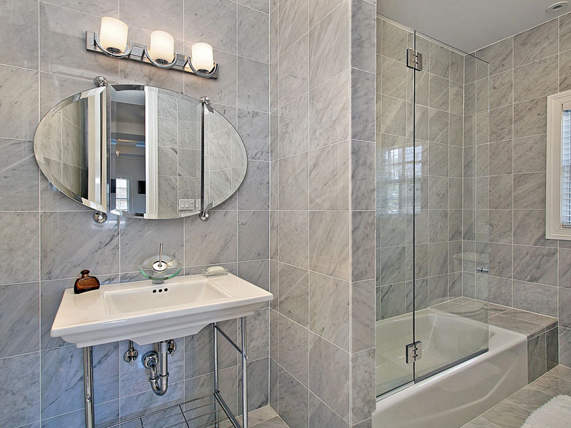 bianco carrara marmor fliesen im bad