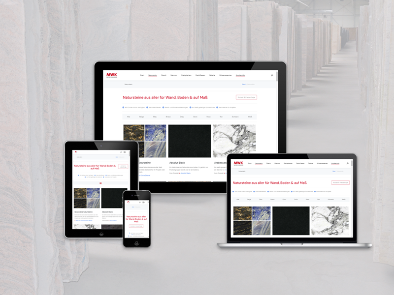ansicht der webseite auf pc tablet und smartphone Ansicht der Webseite und Lager auf PC, Tablet und-Smartphone